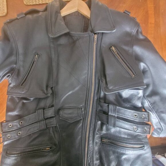 Coat perfecto thick leather adjustable - Picture 7 of 10